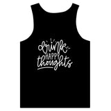 Positive Vibes - 'Drink HAPPY Thoughts' Classic - Black - Print Material