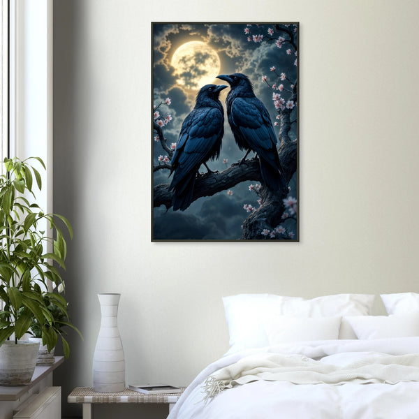 Ravens in Bloom – A Dark Romance Framed Gift - Default Title - Metal Framed Posters