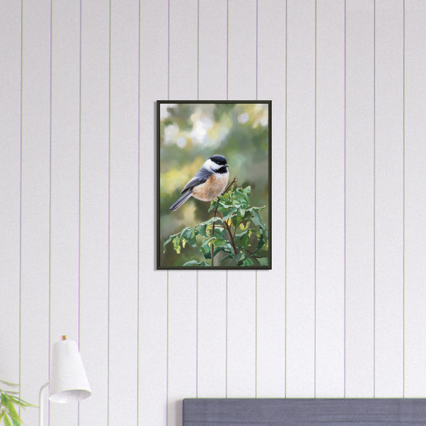 Serene Perch - A Portrait of Nature's Charm - 40x60 cm 16x24″ - Framed Posters