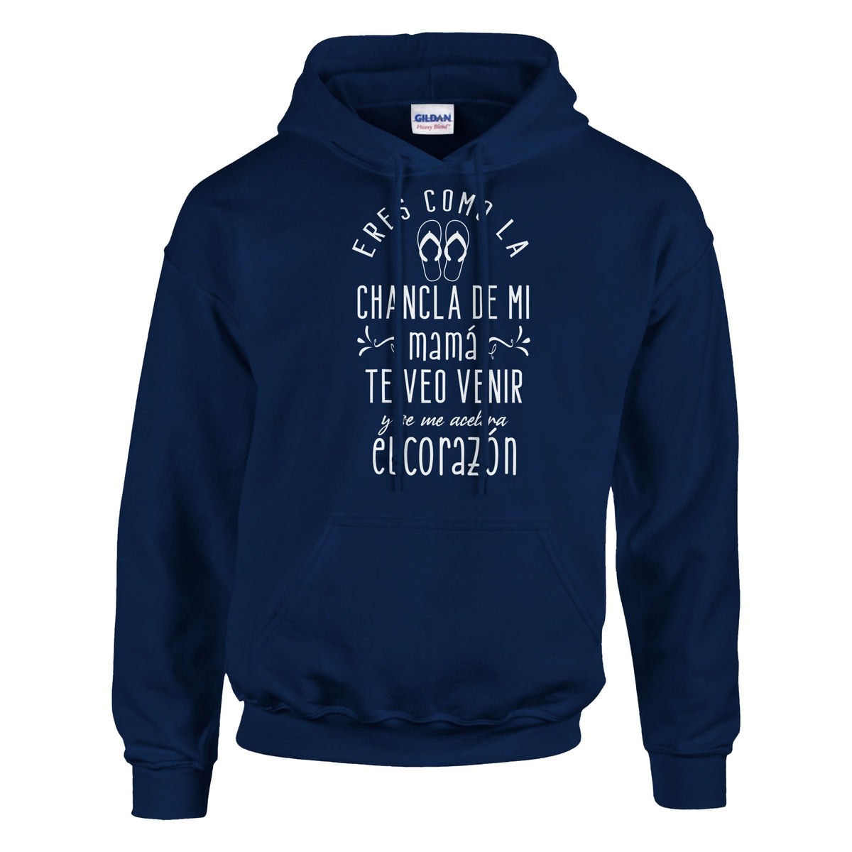 Mama's Chancla - Heartwarming Tribute Hoodie - Navy - Hoodies