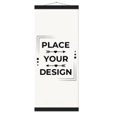 Elevate Your Space - Customizable Premium Matte Paper Poster with Hanger - 25x60 cm 10x24″ Black wall hanger - Wooden Framed Posters