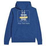 Effortless Style - Customizable Unisex Pullover Hoodie - Heather True Royal - Pullover Hoodies