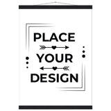 Stunning Art Display - Premium Customizable Poster - A2 (42 x 59.4 cm) Black wall hanger - Posters With Hanger