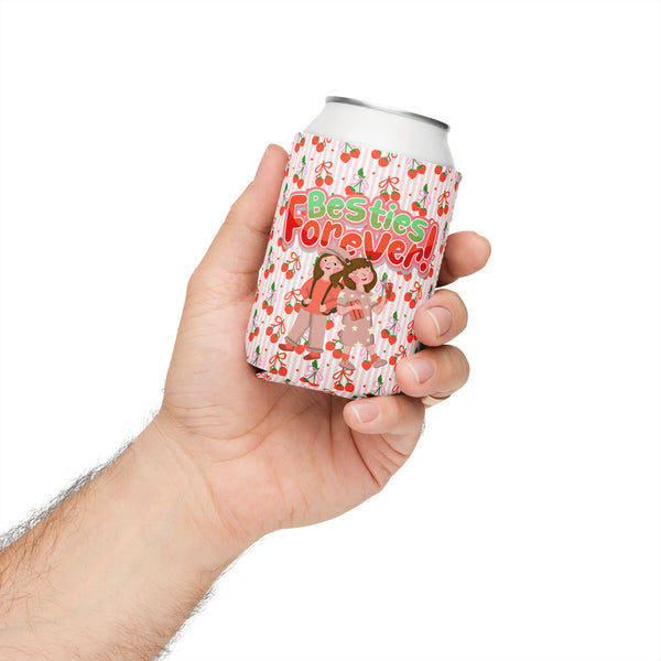Besties Forever Can Cooler – Gift Ready - Regular 12 oz - Can Covers