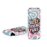 Bold & Fun Can Cooler for Besties - Slim 12 oz - Can Covers