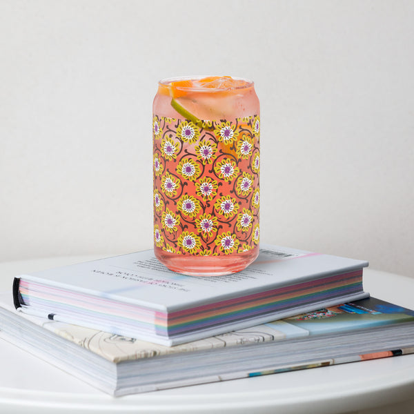 Floral Finesse Drinking Glass - Lush & Luxurious - - Tumblers