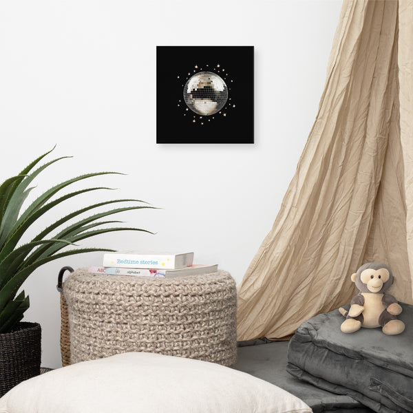 Shimmering Nights - Disco Ball Art - - Canvas