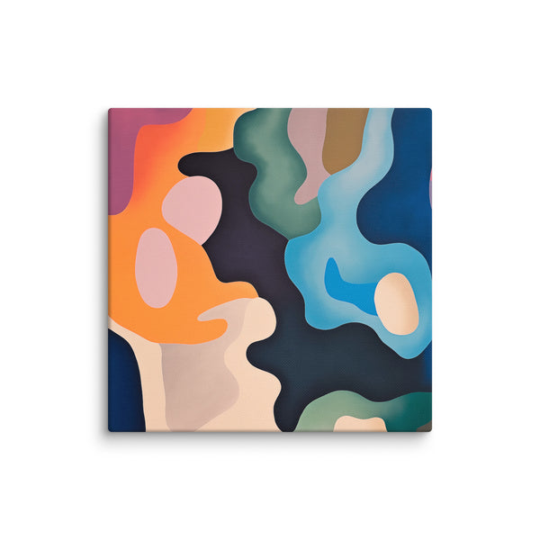 Dynamic Harmony - Colorful Abstractions - 12″×12″ - Canvas Prints