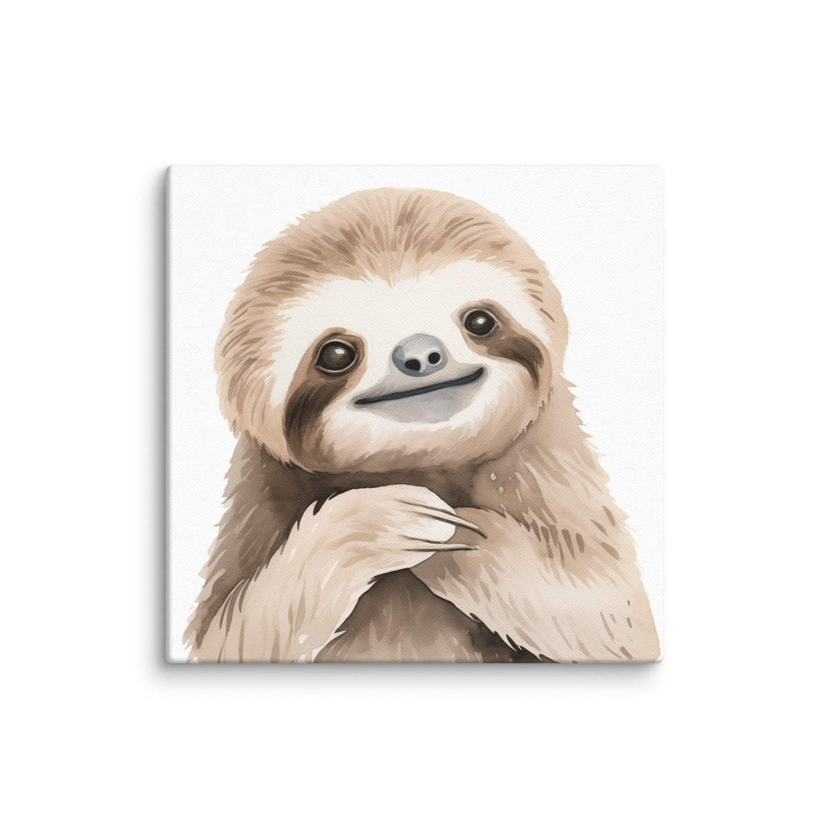 Gentle Moments - Adorable Sloth Art - 12″×12″ -