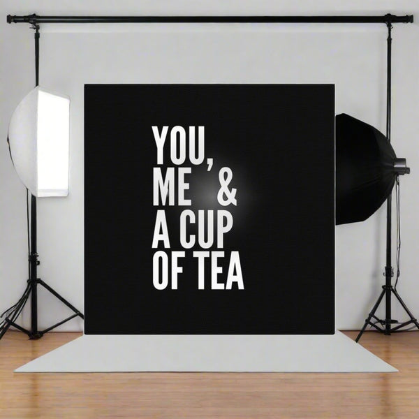 You, Me & Tea - A Warm Invitation - 12″×12″ - Canvas Prints