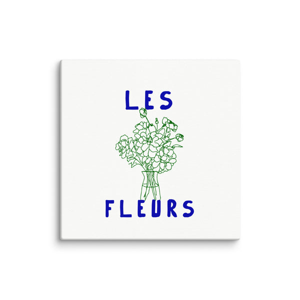 Chic Blooms - Modern Floral Wall Art - 12″×12″ - Canvas