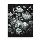 Floral Symphony - Shades of Serenity - 12″×16″ - Canvas Prints