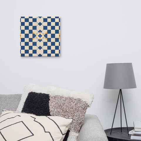 Image of Symmetry in Blue - An Artistic Keepsake