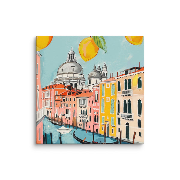 Venetian Dreamscape - A Slice of Italy on Your Wall - 16″×16″ - Canvas