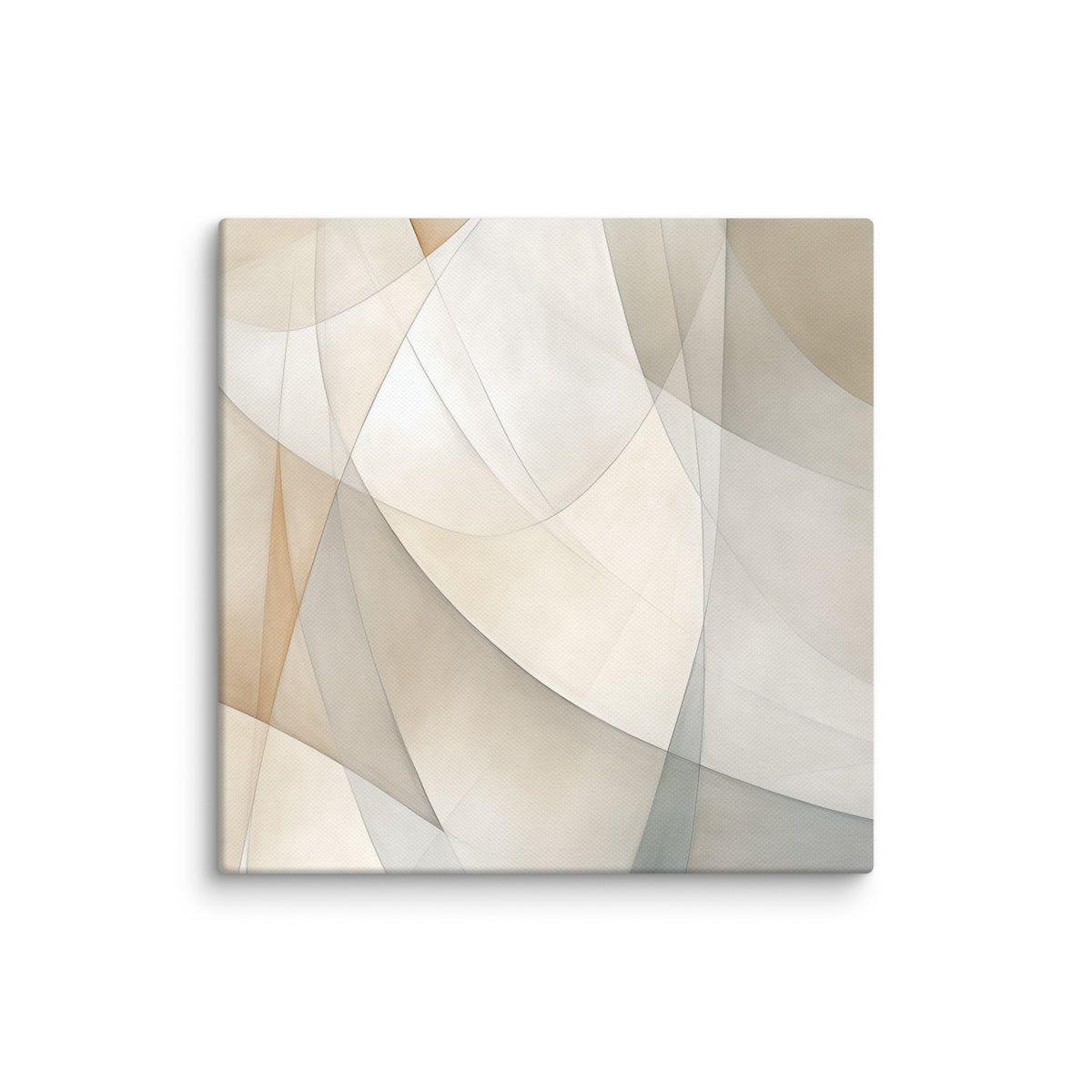 Fluid Harmony - Abstract Elegance - 16″×16″ - Canvas Prints