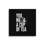 You, Me & Tea - A Warm Invitation - 16″×16″ - Canvas Prints