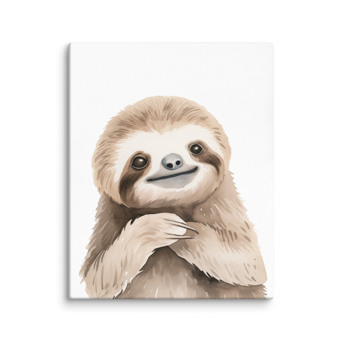 Gentle Moments - Adorable Sloth Art - 16″×20″ -