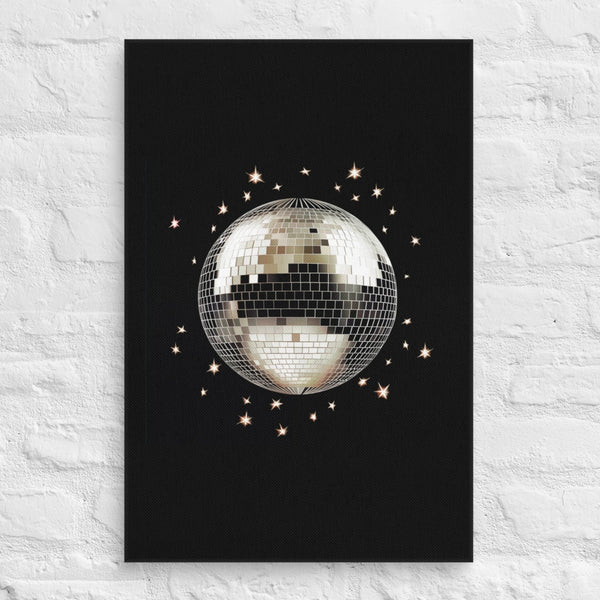 Shimmering Nights - Disco Ball Art - 16″×24″ - Canvas