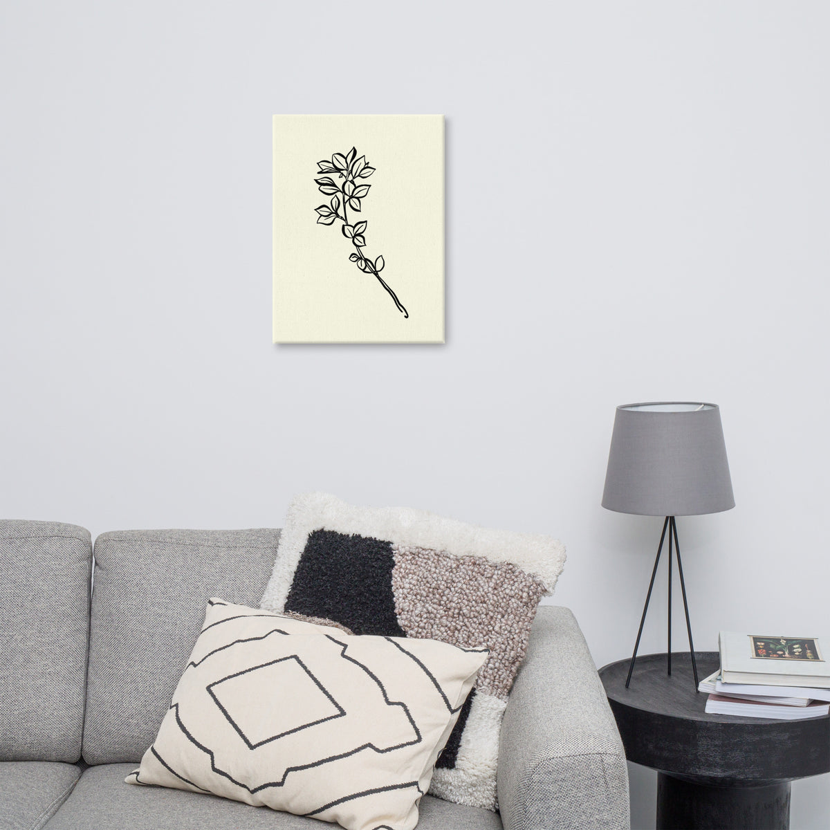 Serene Flora - Minimalist Plant Canvas Design - - Canvas