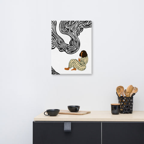 Image of Reflective Moments - Artistic Canvas Art