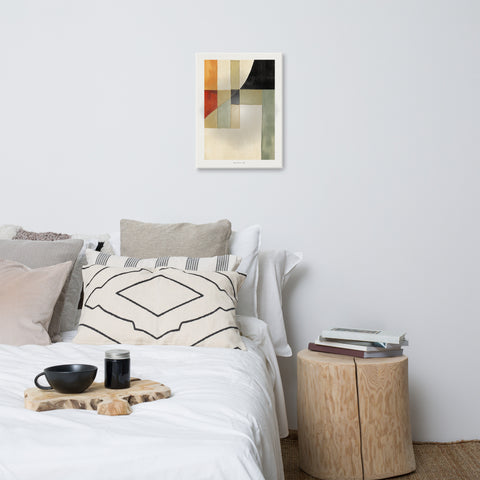 Image of Geometric Symphony - Bold & Subtle Hues