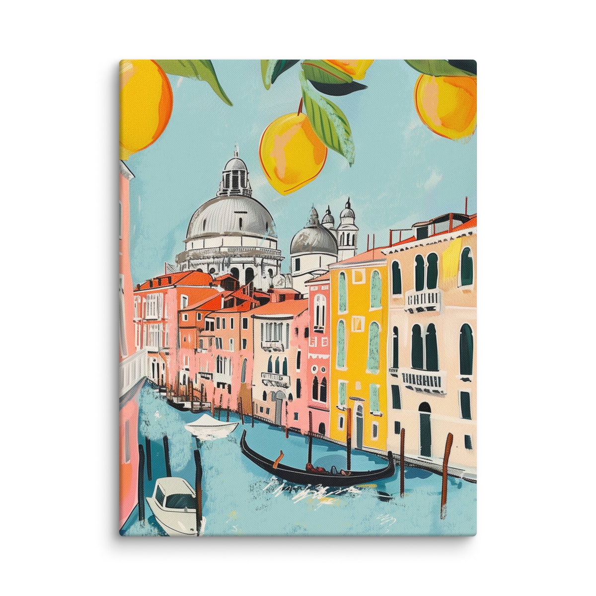 Venetian Dreamscape - A Slice of Italy on Your Wall - 18″×24″ - Canvas