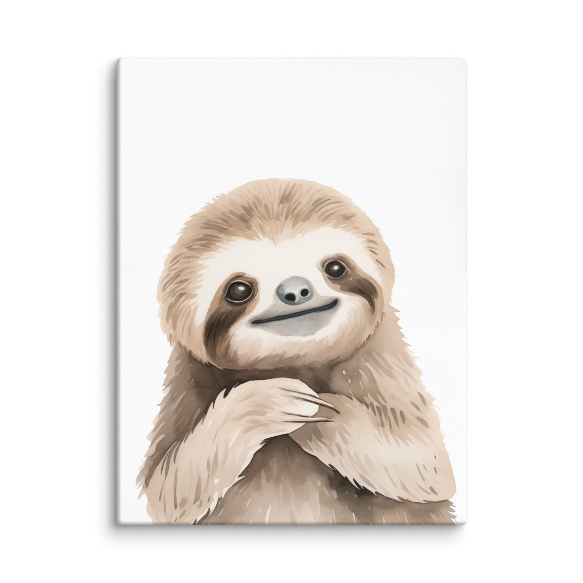 Gentle Moments - Adorable Sloth Art - 18″×24″ -