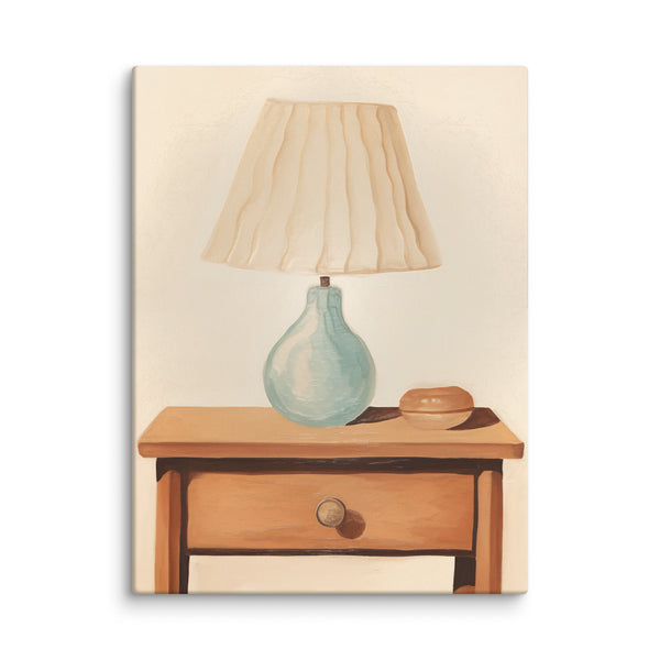 Tranquil Moments - Elegant Lamp & Table Art - 18″×24″ -