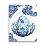 Blue Elegance- Ornate Egg Canvas Print - 18″×24″ - Canvas