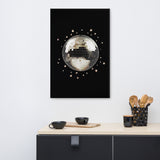 Shimmering Nights - Disco Ball Art - 24″×36″ - Canvas