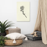 Serene Flora - Minimalist Plant Canvas Design - - Canvas