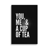 You, Me & Tea - A Warm Invitation - 24″×36″ - Canvas Prints