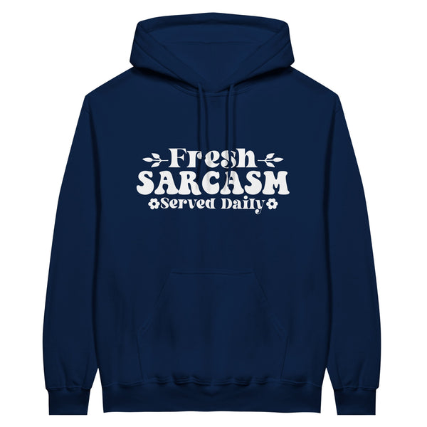 Fresh Sarcasm Served Daily - Classic Unisex Pullover Hoodie - Navy - Hoodies