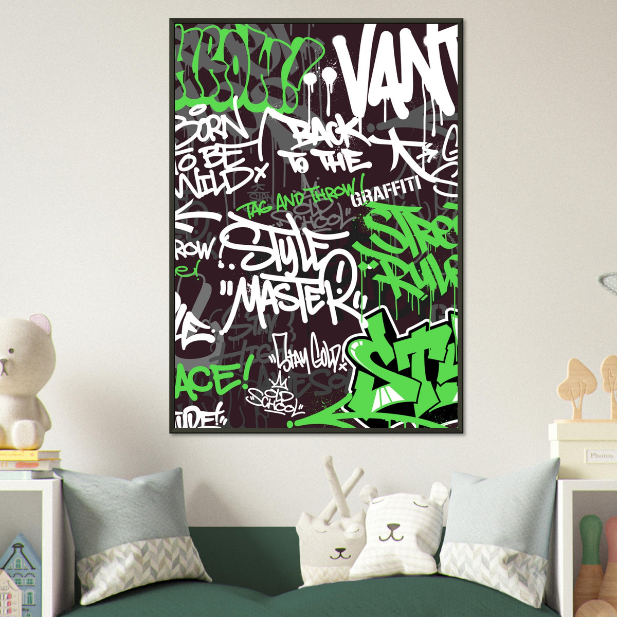 Urban Expression - Graffiti Art Masterpiece - - Metal Framed Posters