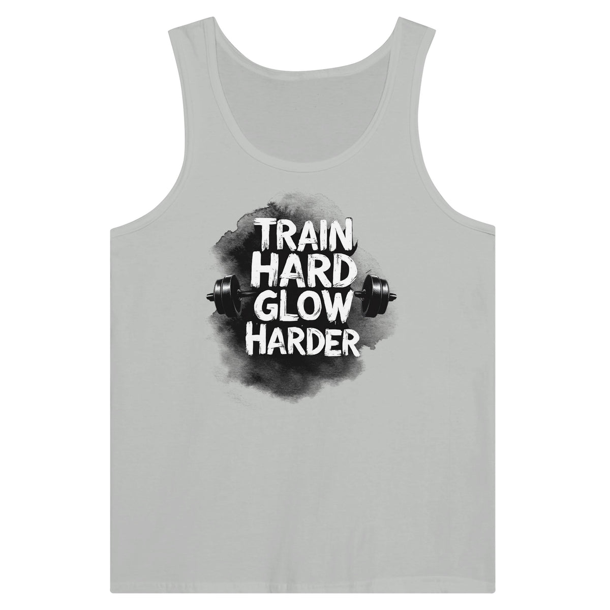 Train Hard Tank Top Gift for Gym Lovers - Silver - Scoop Tank