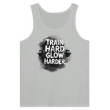 Train Hard Tank Top Gift for Gym Lovers - Silver - Scoop Tank