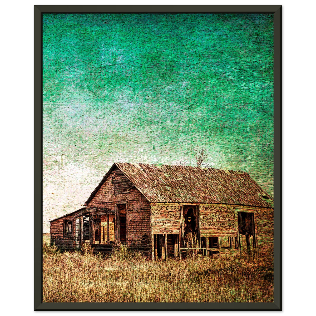 Rustic Serenity - Echoes of a Bygone Era - 40x50 cm 16x20″ - Metal Framed Posters