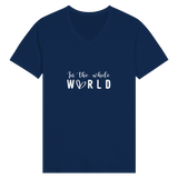 Worldly Whispers - A Typographic Tale of Memories - Navy - T-shirts