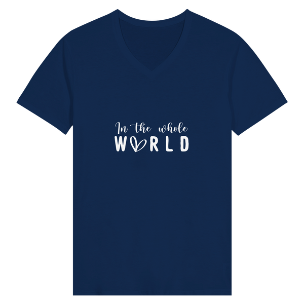 Worldly Whispers - A Typographic Tale of Memories - Navy - T-shirts