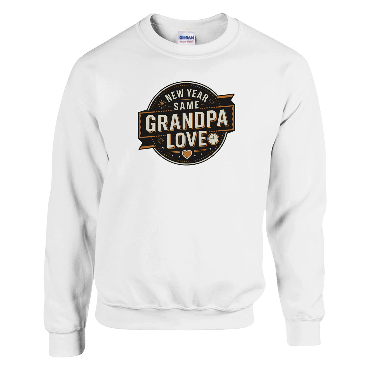 New Year, Same Grandpa Love - Sweatshirt - White - Sweatshirts