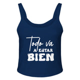 Comfort in Words - Toda Va a Estar Bien - solid navy blend - Tank Tops