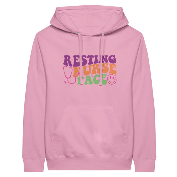 Heartfelt Tribute - Peace, Love, Nursing Unisex Hoodie - Light Pink - Print Material