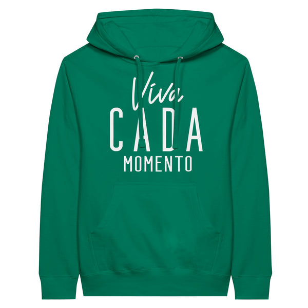 Viva Cada Momento - Embrace Every Moment with our Premium Hoodie - Kelly - Print Material