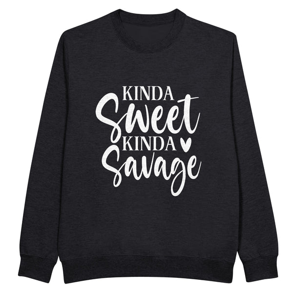 Dual Personality - Sweet and Savage - Black - Crewneck Sweatshirts