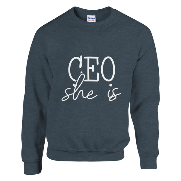 CEO of Kindness - Empower Yourself and Others - Dark Heather - Crewneck Sweatshirts