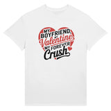 My Valentine, My Crush – Gildan Gift T-shirt - White - T-Shirt