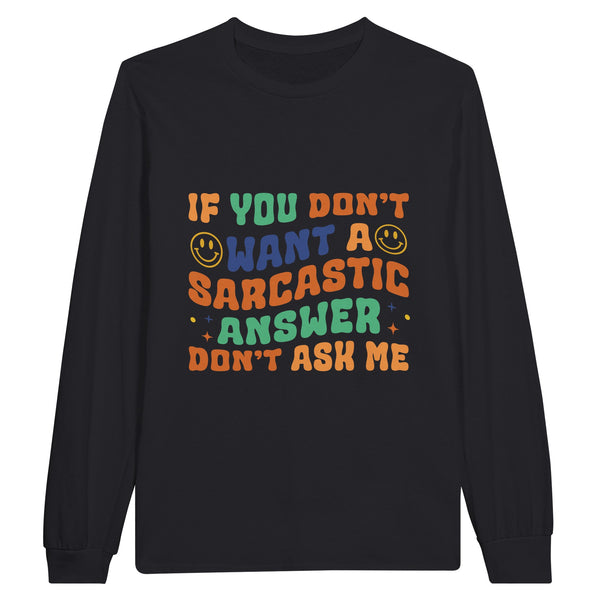 Sass and Style - Wear Your Wit with Confidence - Black - Sweatshirt