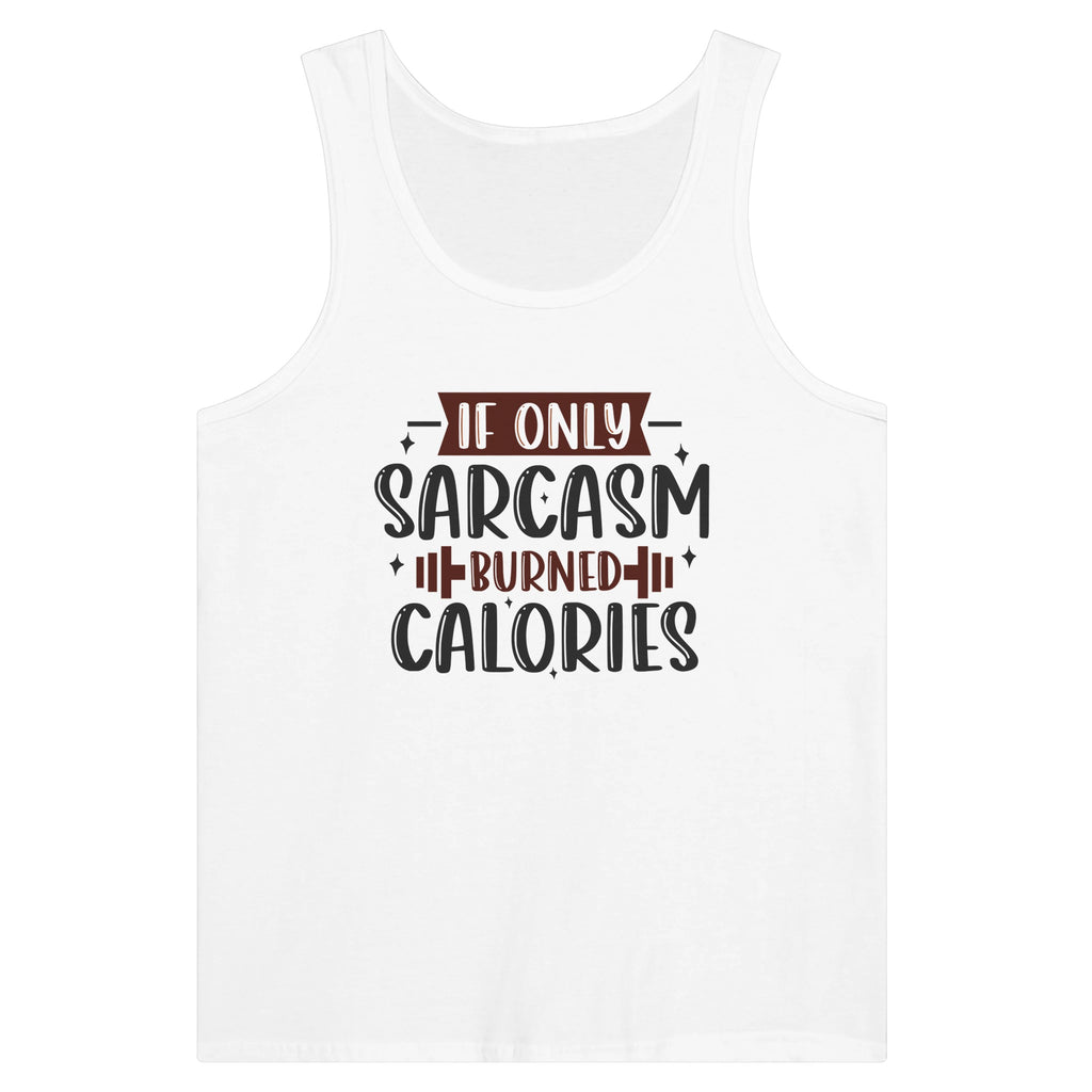 If Only...Tank Tops Could Talk - Embrace Sarcastic Nostalgia - White - T-shirts