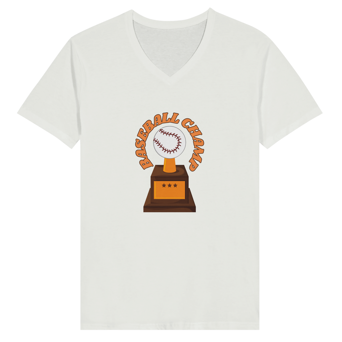 Victory on Display - Baseball Champ Tee - White - Print Material