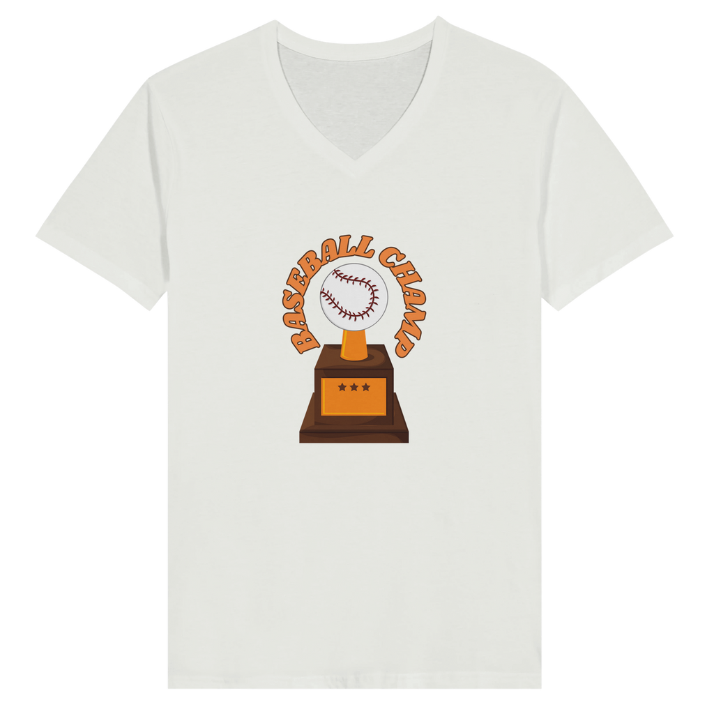 Victory on Display - Baseball Champ Tee - White - Print Material